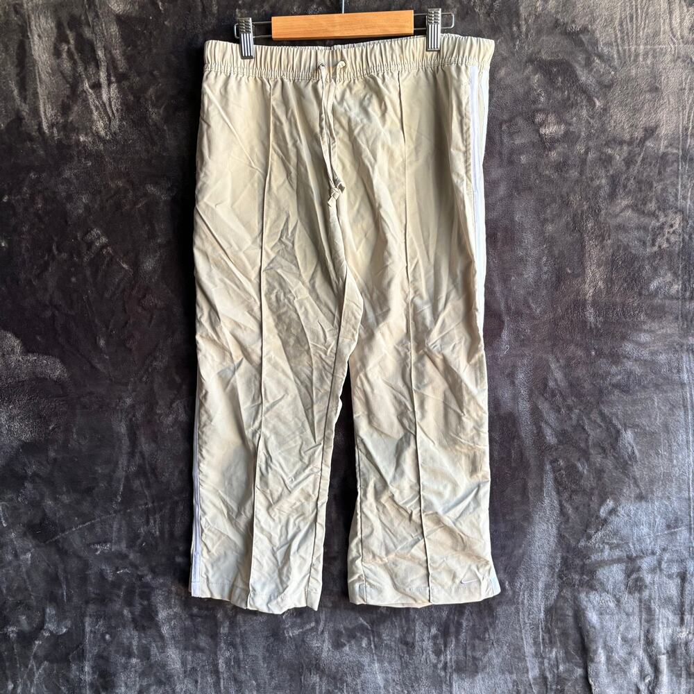 Vintage 2000s Nike Capri Track Pants Size Small Color Cream Brand New